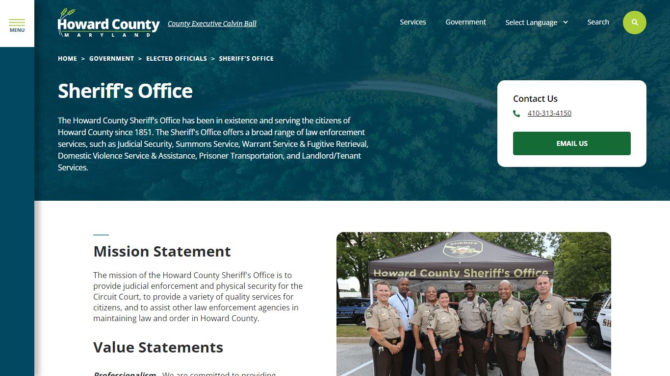 Sheriff's Office | Howard County